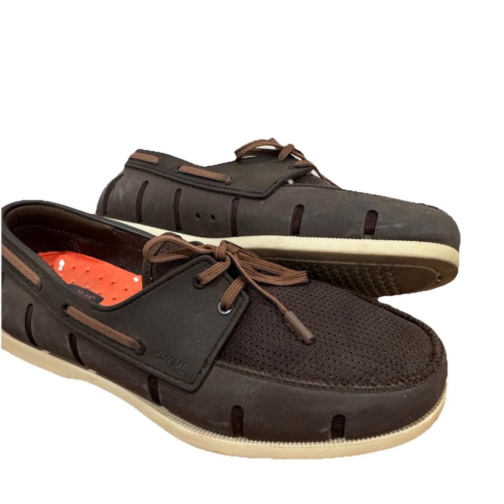 SWIMS Men's Water Resistant Boat  Loafer anti-microbial mesh liner Sz 8.5‎